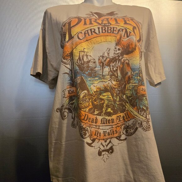 Disney Tee Pirates of the Caribbean Skeleton T-Shirt - Picture 8 of 9
